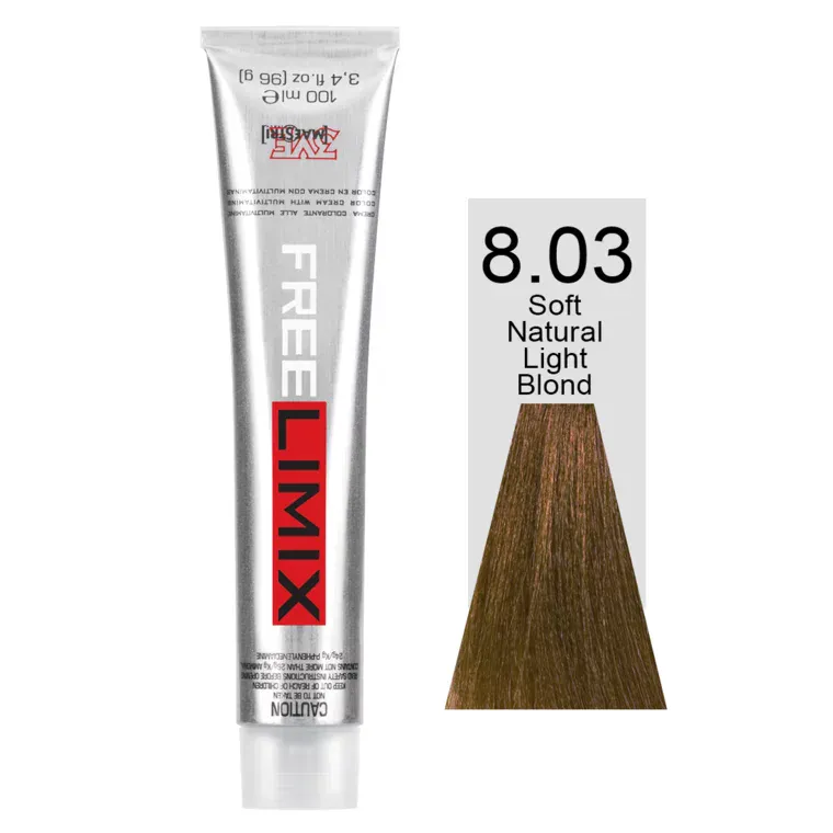 Prirodne zlatne nijanse - farba za kosu 100 ml — Prirodna svetloplava 8.03 — slika 1