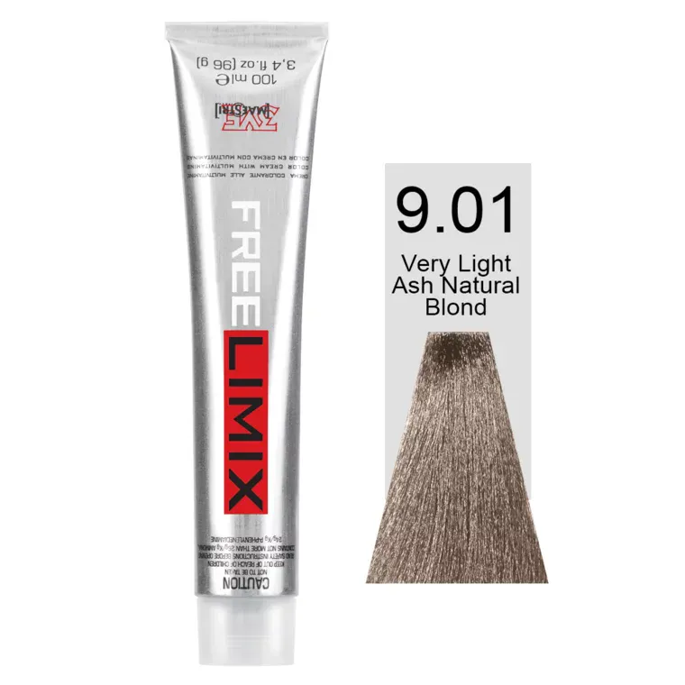 Pepeljaste nijanse - farba za kosu 100 ml — Veoma svetla prirodna pepeljastoplava 9.01 — slika 1