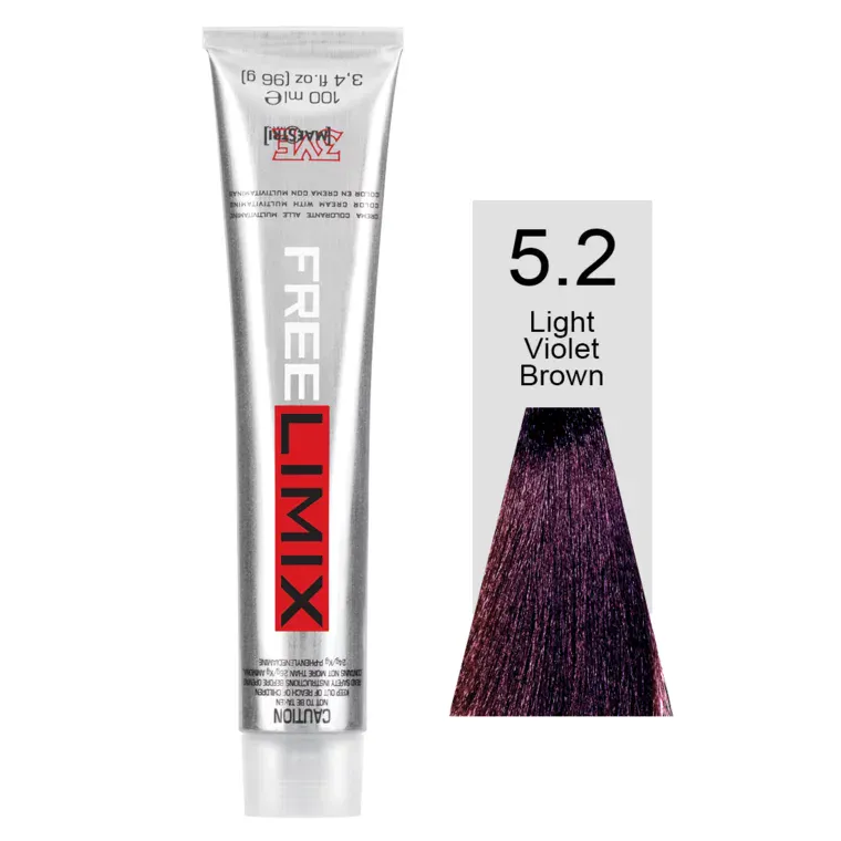 Ljubičaste nijanse - farba za kosu 100 ml — Svetloljubičastobraon 5.2 — slika 1