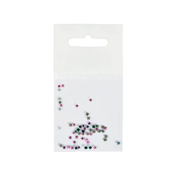 Cirkoni za nokte - kocka 50/1 — Roze — slika 1