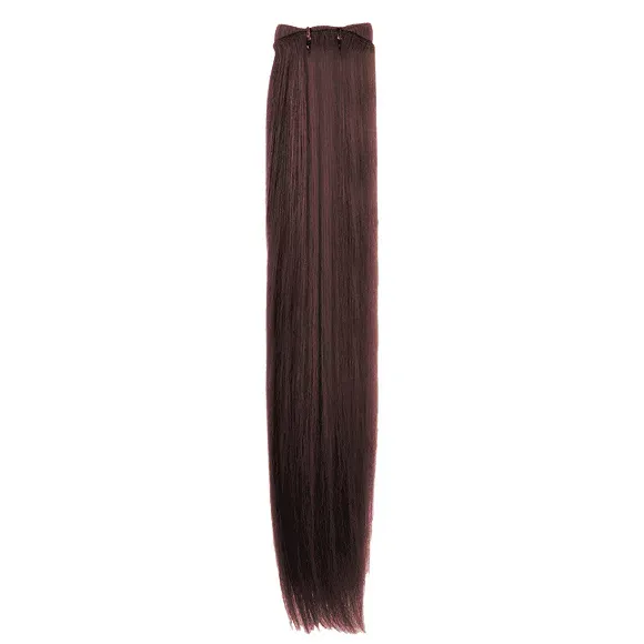 Prirodna kosa na tresi SHE 50-60cm — 32 Mahagoni kestenjasta — slika 1