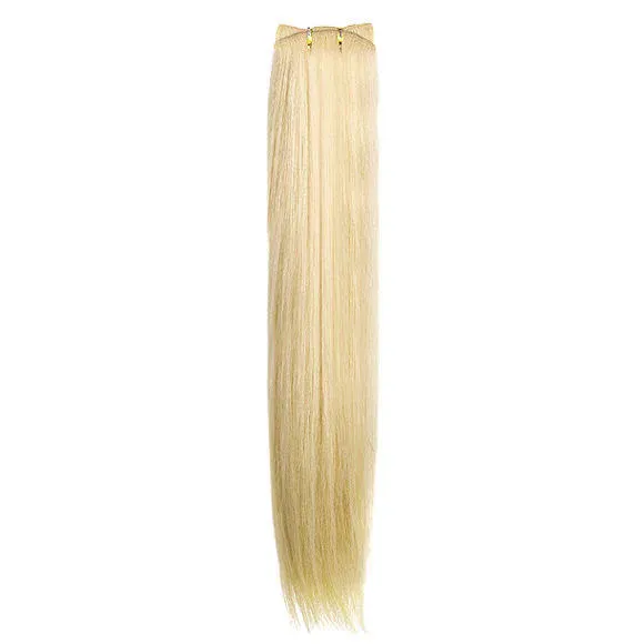 Prirodna kosa na tresi SHE 50-60cm — 1001 Veoma intenzivna platinastoplava — slika 1
