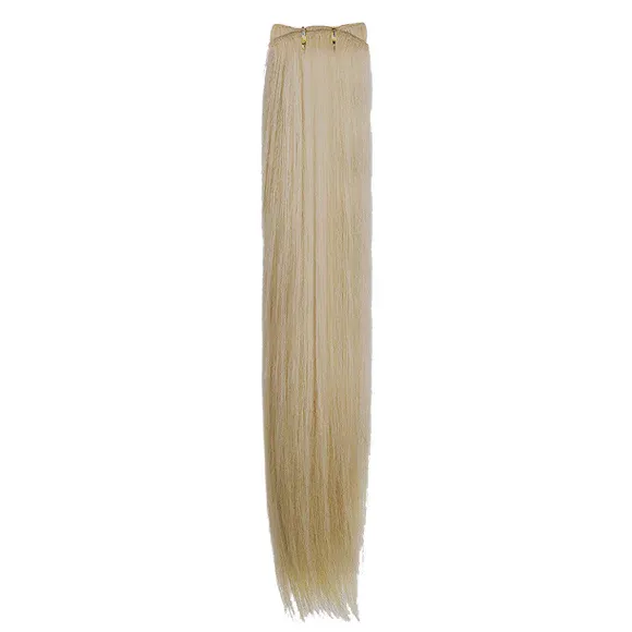 Prirodna kosa na tresi SHE 50-60cm — DB4 Zlatna — slika 1