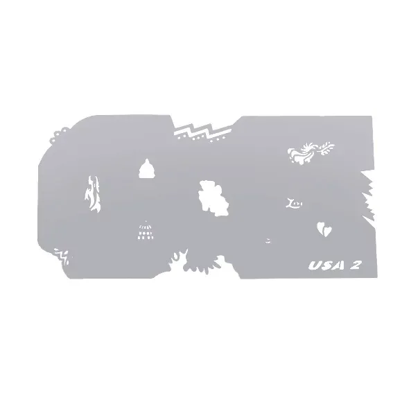 Airbrush šablon za nokte USA — 02 — slika 1