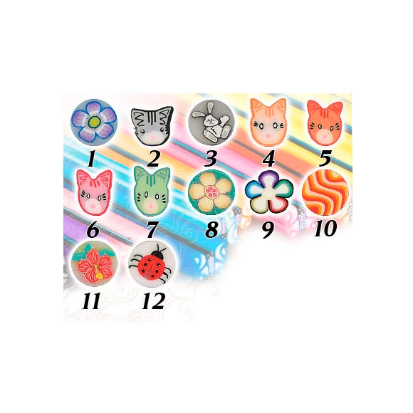 Fimo ukras za Nail Art ASNSGT6 — slika 1