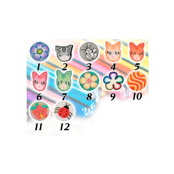 Fimo ukras za Nail Art ASNSGT6 — slika 1