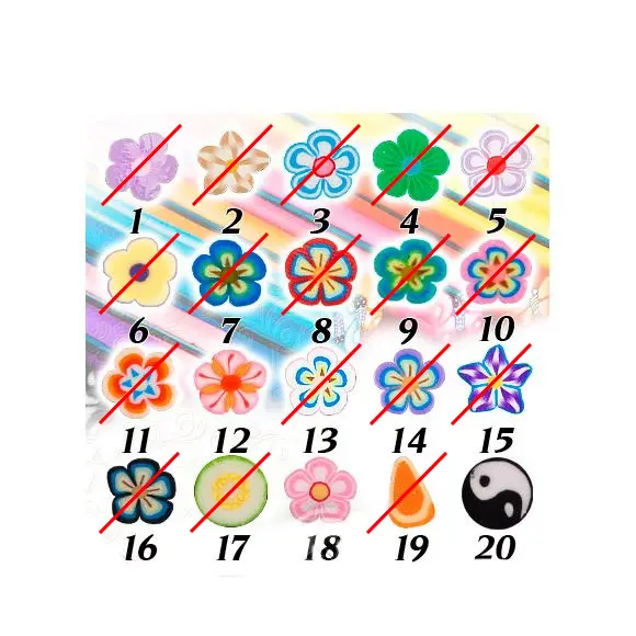 Fimo ukras za Nail Art ASNSGT7 — slika 1