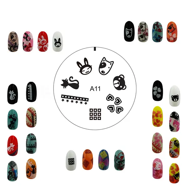 Šablon silikonski za Nail Art A11 — slika 4
