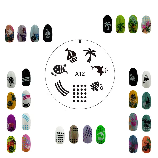 Šablon silikonski za Nail Art A12 — slika 2