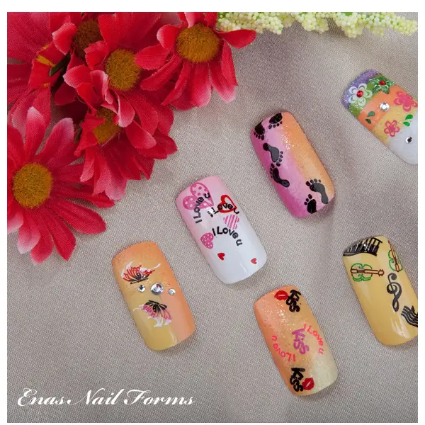 Šablon silikonski za Nail Art A14 — slika 3