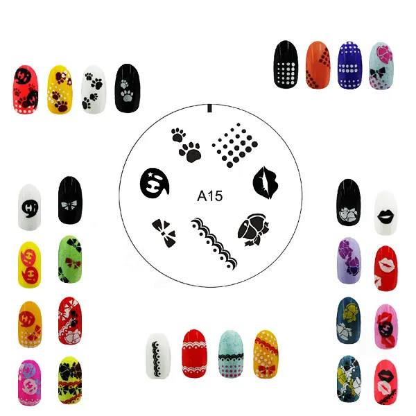 Šablon silikonski za Nail Art A15 — slika 4