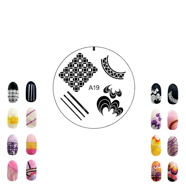 Šablon silikonski za Nail Art A19 — slika 4