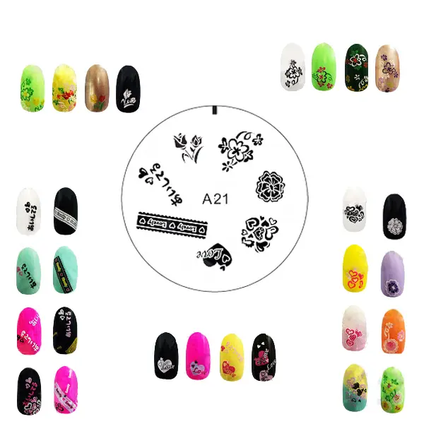 Šablon silikonski za Nail Art A21 — slika 4