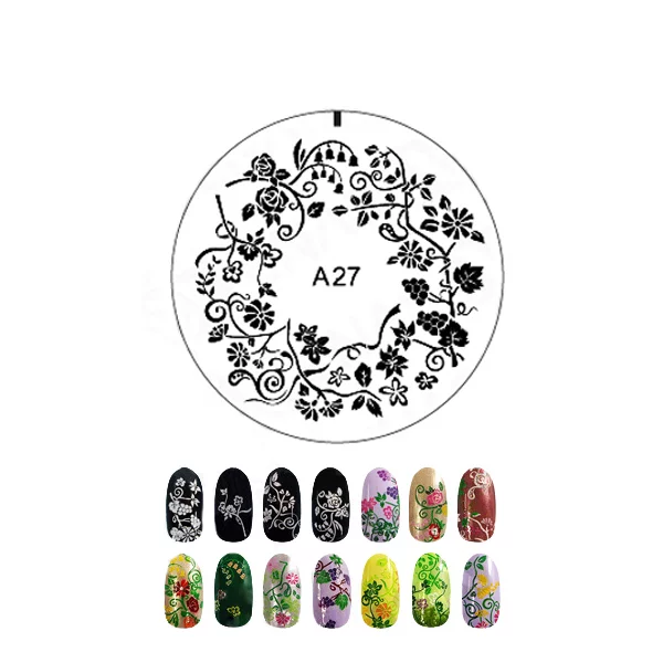 Šablon silikonski za Nail Art A27 — slika 2