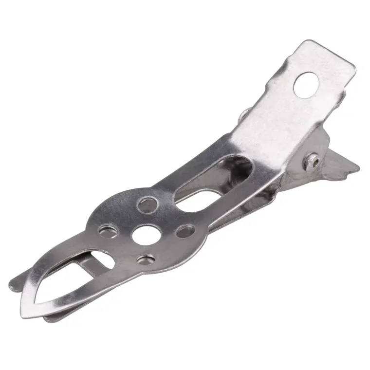 Štipaljke za kosu metalne CH30839 Srebrne 80/1 — slika 1