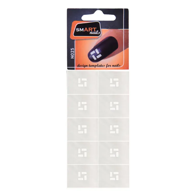 Šabloni za nokte ASNSM Smart Nails — Kvadrati NO25 — slika 1
