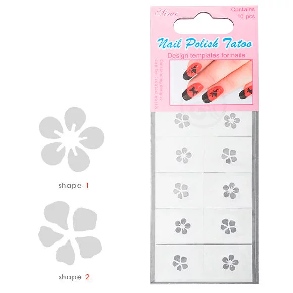 Šabloni za nokte Nail Art Polish Tattoo NPT