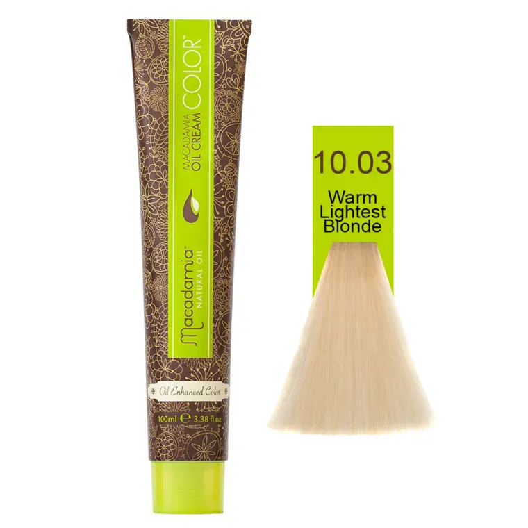 Prirodne tople nijanse - farba za kosu 100 ml — Topla najsvetlije plava 10.03 — slika 1