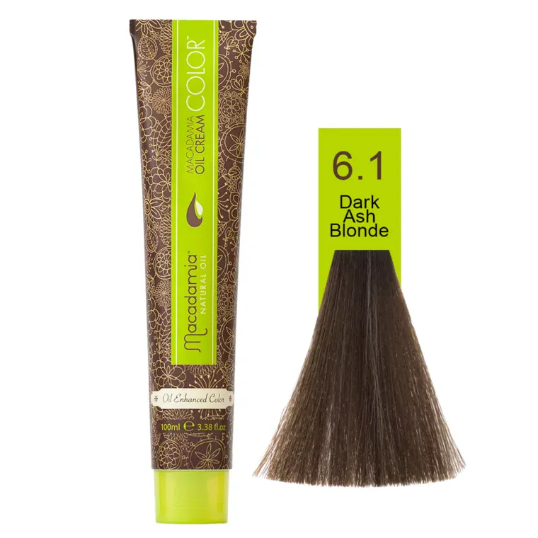 Pepeljaste nijanse - farba za kosu 100 ml — Tamna pepeljastoplava 6.1 — slika 1