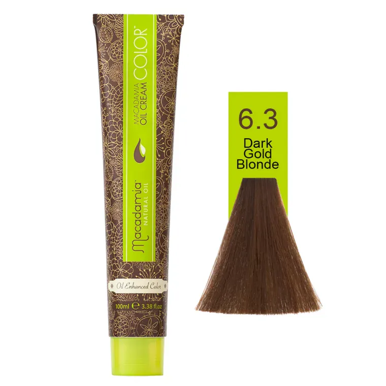 Zlatne nijanse - farba za kosu 100 ml — Tamna zlatnoplava 6.3 — slika 1