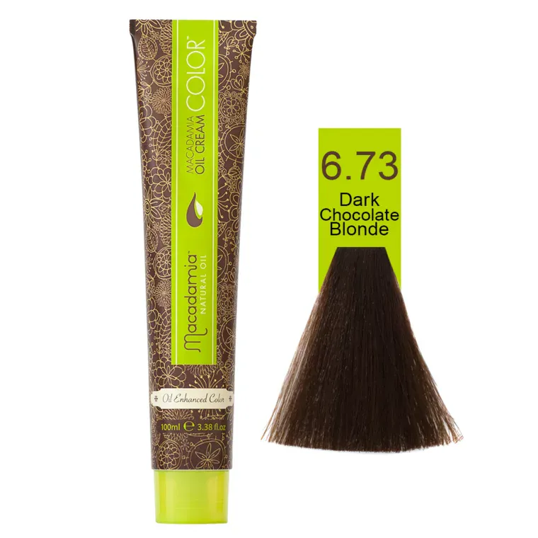 Čokoladne nijanse - farba za kosu 100 ml — Tamnočokoladna plava 6.73 — slika 1
