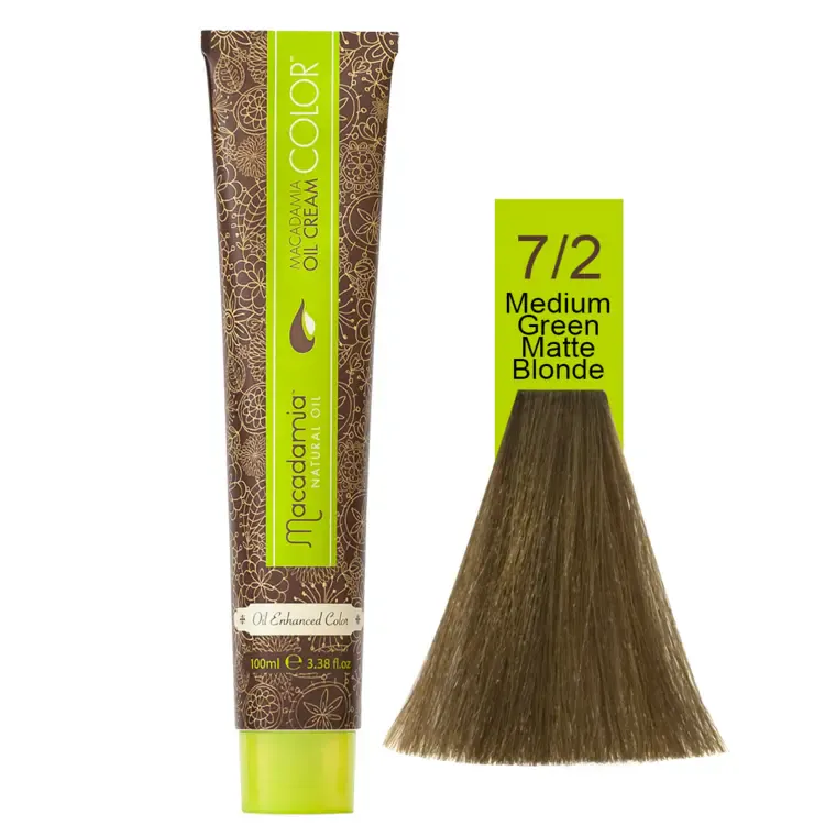 Mat nijanse - farba za kosu 100 ml — Zeleno mat plava 7/2 — slika 1