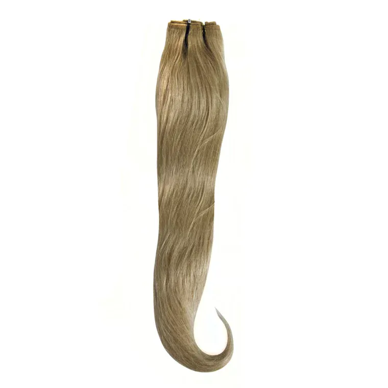 Prirodna kosa na tresi sa klipsama SHE 40-45cm — 14 Prirodna svetloplava — slika 1