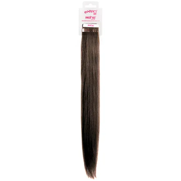 Prirodna kosa na samolepljivoj traci SHE 55-60cm 4/1 — 6 Svetlokestenjasta — slika 1