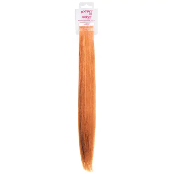 Prirodna kosa na samolepljivoj traci SHE 55-60cm 4/1 — 21 Narandžastocrvena — slika 1