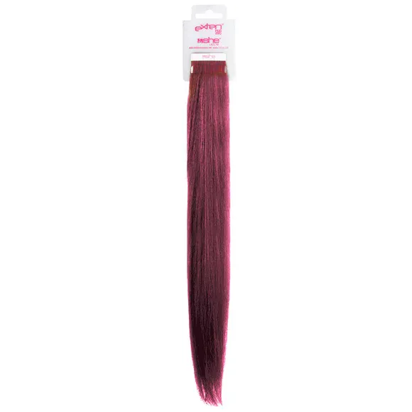 Prirodna kosa na samolepljivoj traci SHE 55-60cm 4/1 — 530 Rubin crvena — slika 1