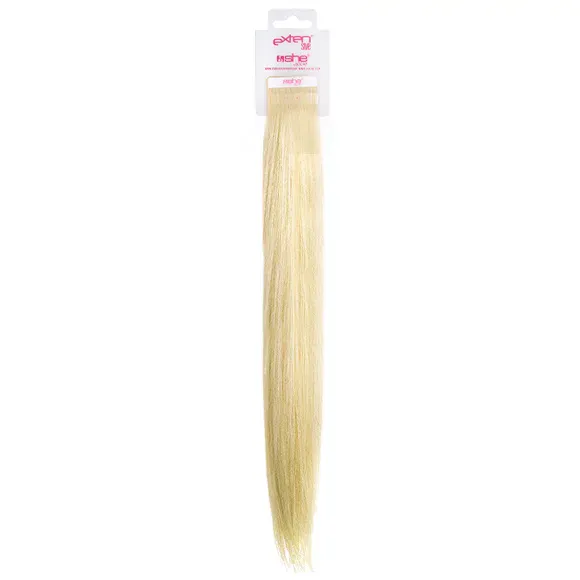 Prirodna kosa na samolepljivoj traci SHE 55-60cm 4/1 — 1001 Veoma intenzivna platinastoplava — slika 1