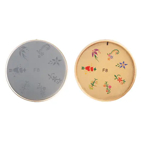 Šablon silikonski za Nail Art F8