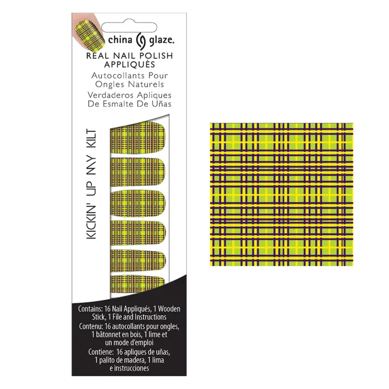 Nalepnice za nokte sa dizajnom China Glaze 16/1 — Kickin Up My Kilt — slika 1