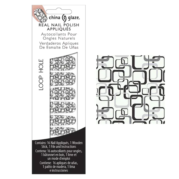 Nalepnice za nokte sa dizajnom China Glaze 16/1 — Loop Hole — slika 1