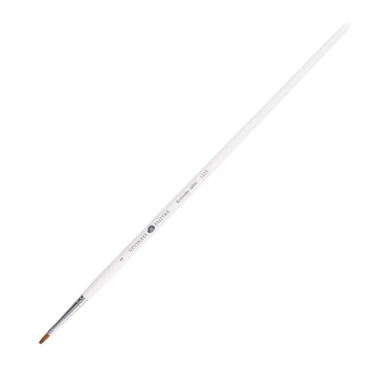 Četkica za Nail Art Kolinsky Flat Long Prirodna dlaka veličina 4 — slika 1