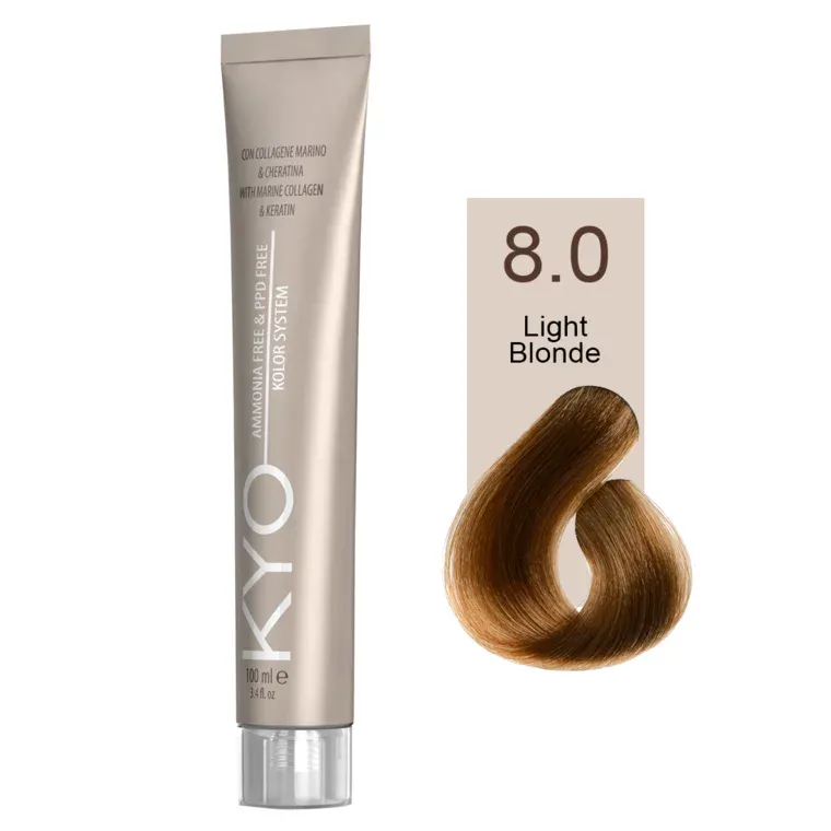 Prirodne nijanse - farba za kosu bez amonijaka 100 ml — Svetloplava 8.0 — slika 1