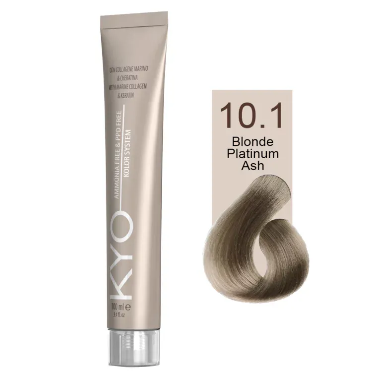 Pepeljaste nijanse - farba za kosu bez amonijaka 100 ml — Pepeljasta platinastoplava 10.1 — slika 1