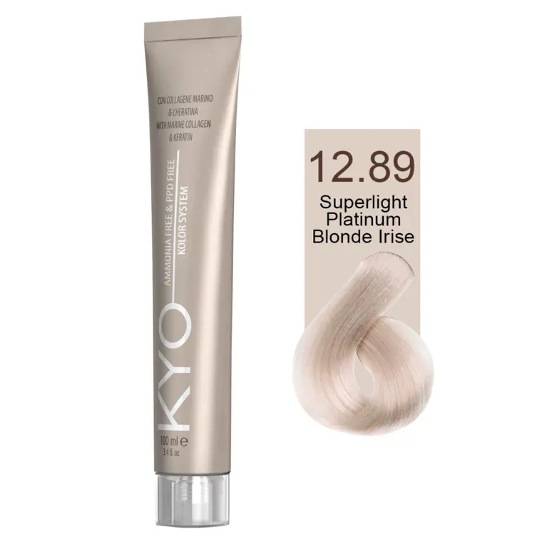 Intenzivne svetle nijanse - farba za kosu bez amonijaka 100 ml — Veoma svetloplatinasto plava sa ljubičastim podtonom 12.89 — slika 1