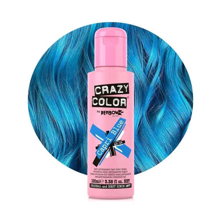 Polutrajna farba za kosu 100 ml — Capri Blue — slika 1