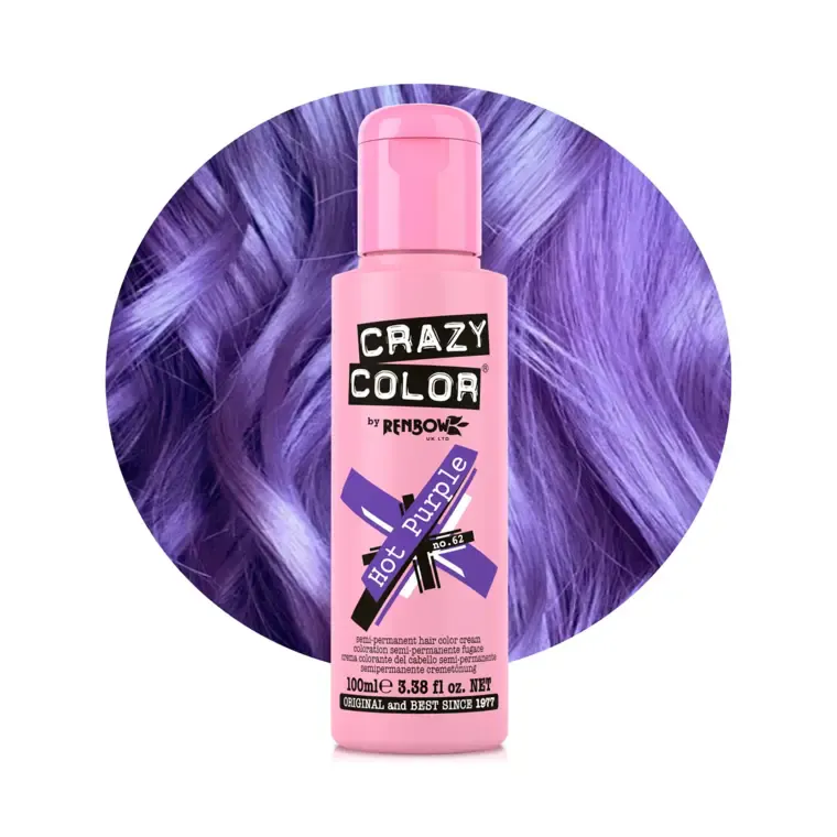 Polutrajna farba za kosu 100 ml — Hot Purple — slika 1