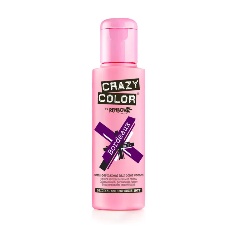 Polutrajna farba za kosu 100 ml — Bordeaux — slika 1