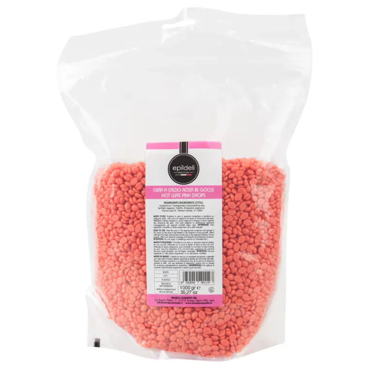 Vosak za toplu depilaciju EMMECI Epildeli Pink - granule — 1000g — slika 1