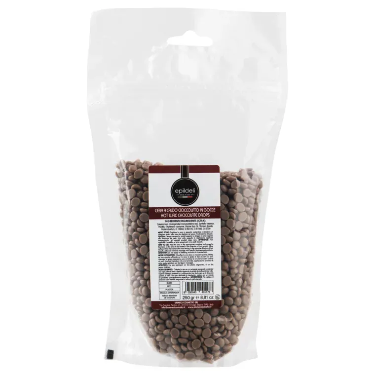 Vosak za toplu depilaciju EMMECI Epildeli Čokolada - granule — 250g — slika 1