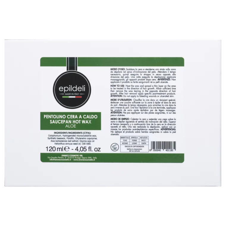 Vosak za toplu depilaciju EMMECI Epildeli aloja 120ml — slika 2
