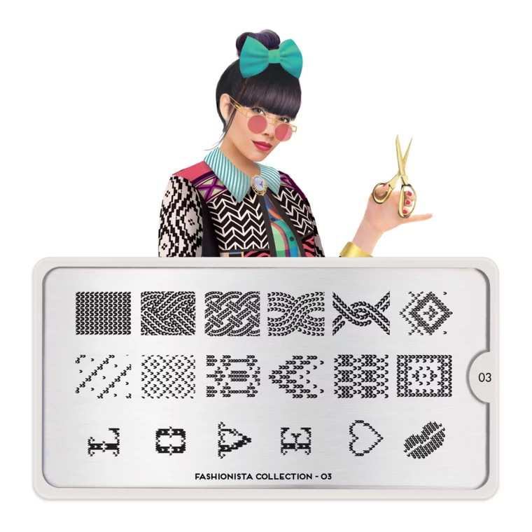 Šablon za pečate MOYOU Fashionista 03 — slika 1