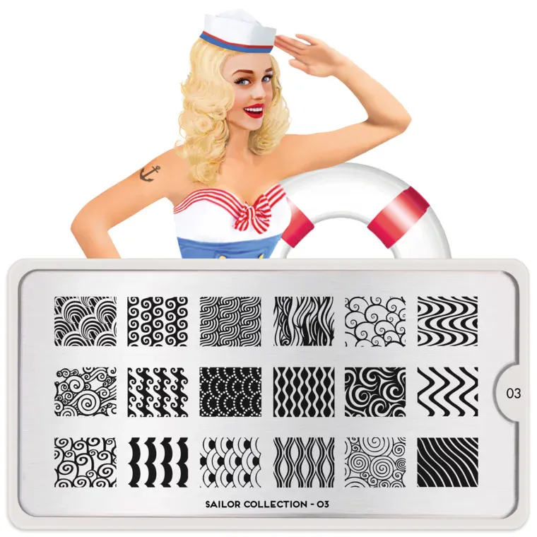 Šablon za pečate MOYOU Sailor 03 — slika 1