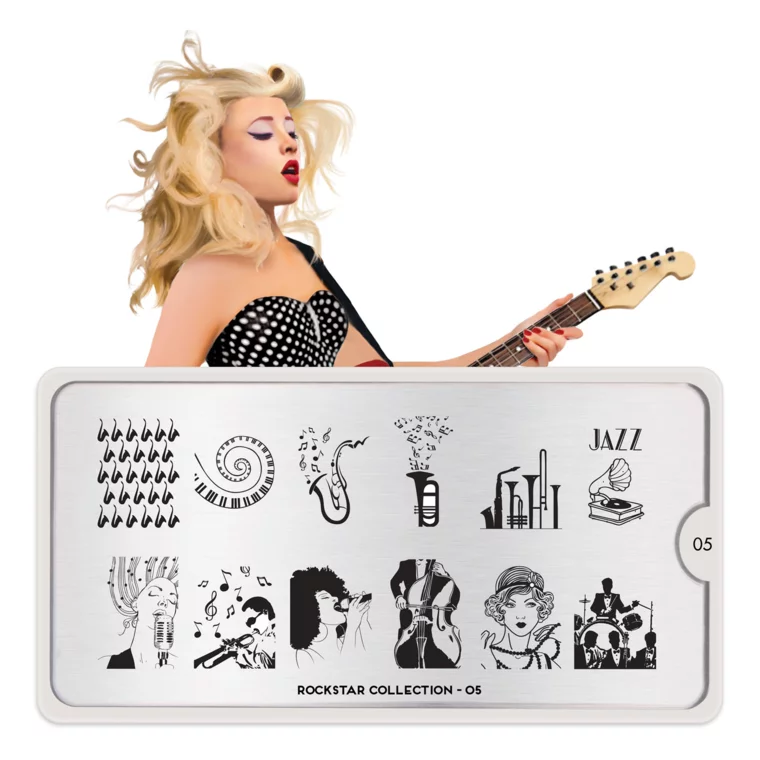 Šablon za pečate MOYOU Rockstar 05 — slika 1