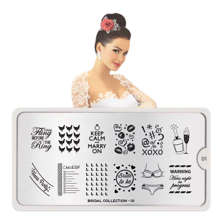 Šablon za pečate MOYOU Bridal 01 — slika 1