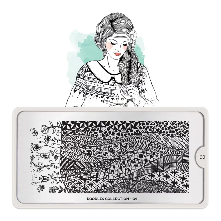 Šablon za pečate MOYOU Doodles 02 — slika 1