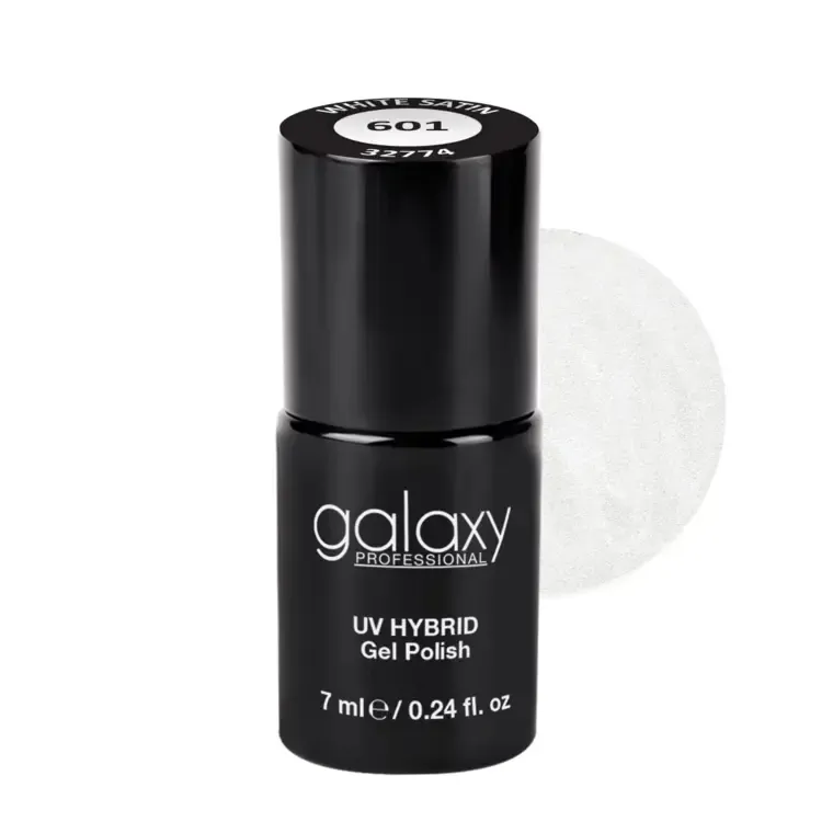 WHITES - trajni lak za nokte UV/LED Hybrid 7 ml — White Satin S601 — slika 1
